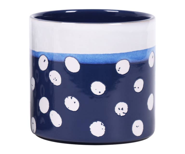 Carla Dot 4" Flower Pot