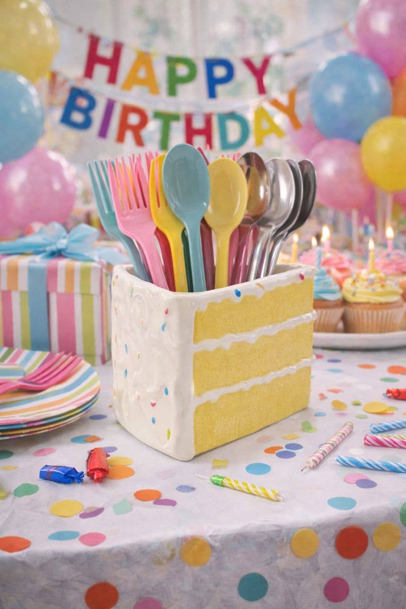 Cake Slice Planter - Party - Celebration - Item #16655