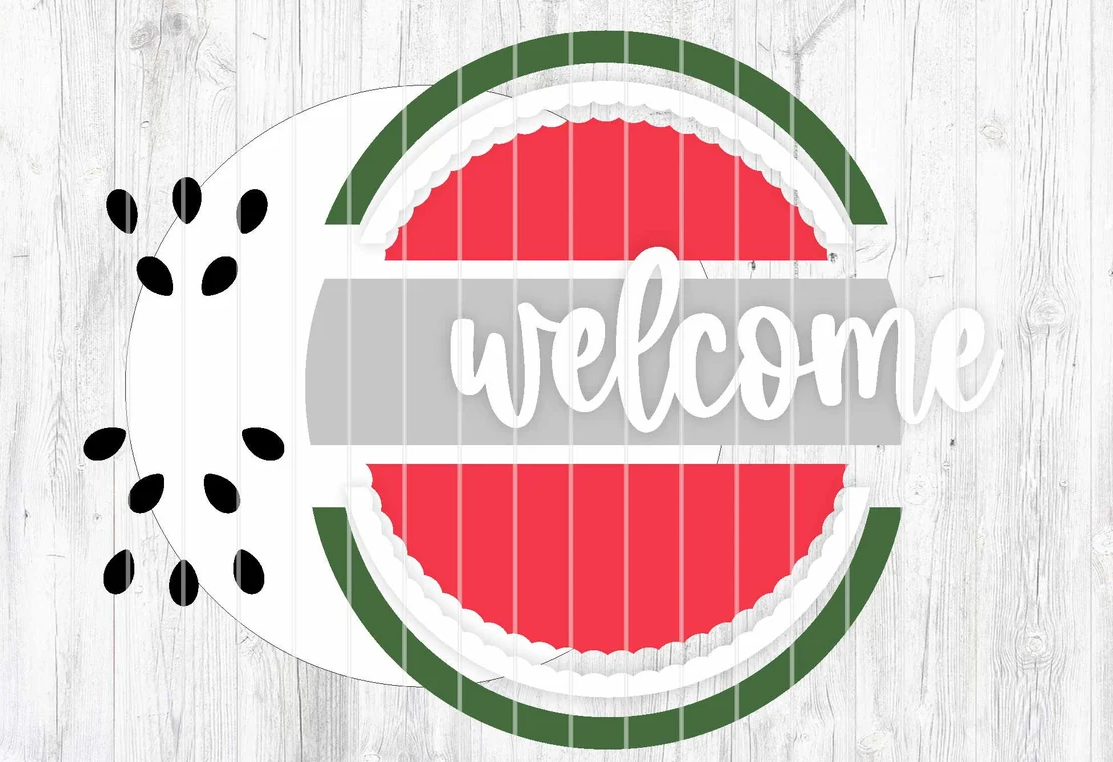 Summer- Welcome Watermelon Door Hanger DIY