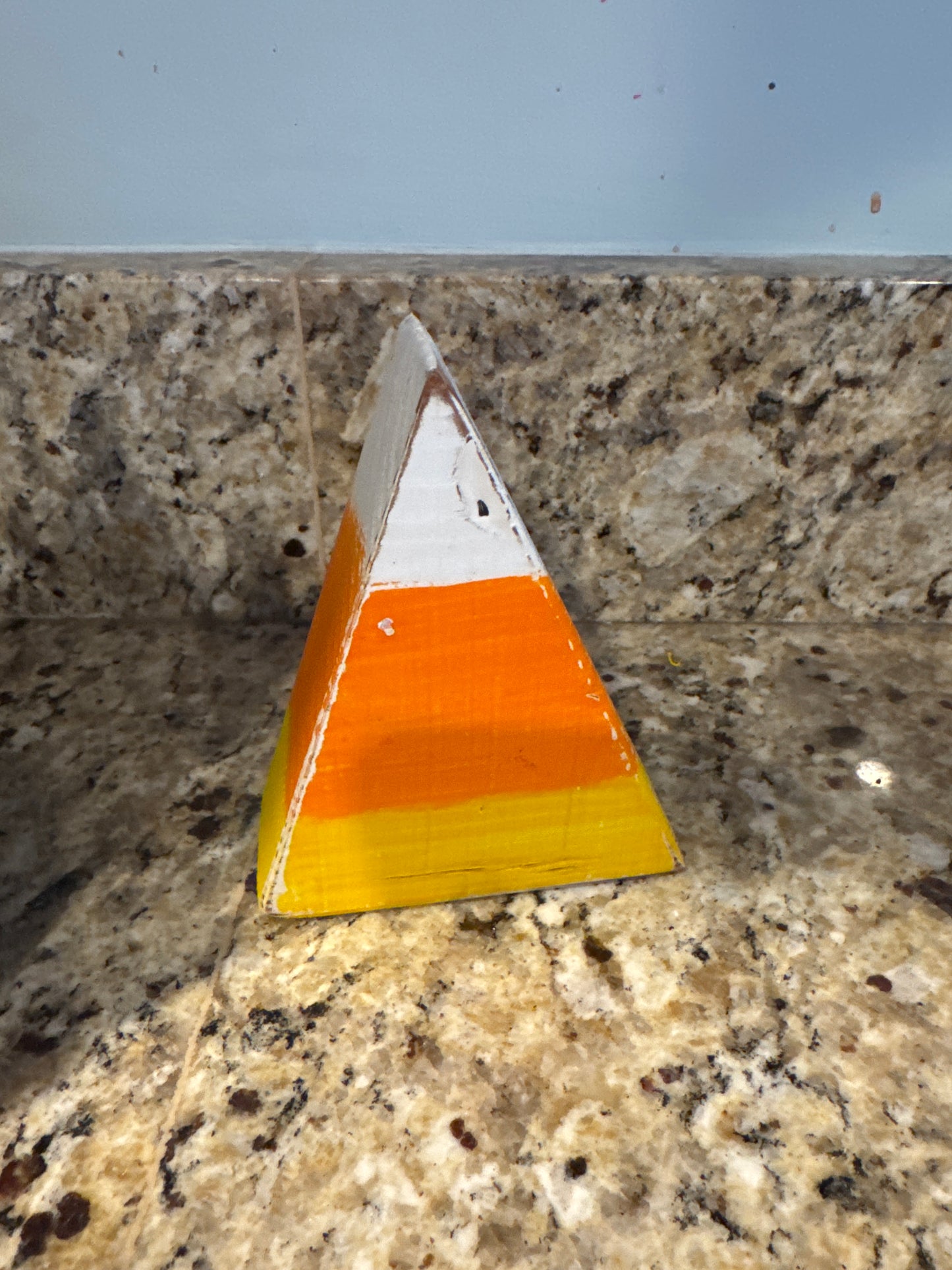 Candy Corn Hand-Crafted Wood Decor (Small)