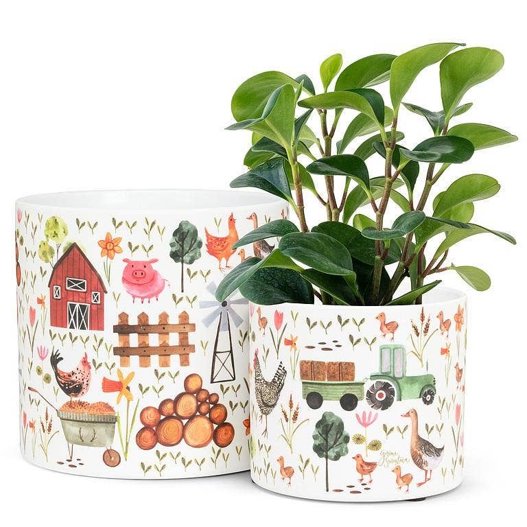 Small Farmyard Planter-4.5"D