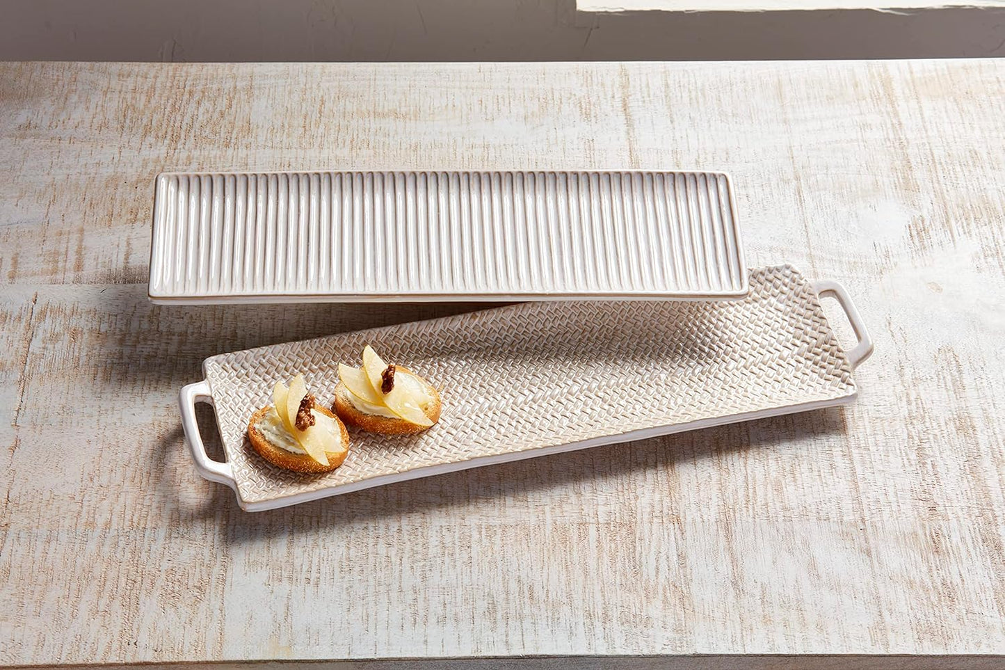 Mudpie Long Nested Stoneware Trays