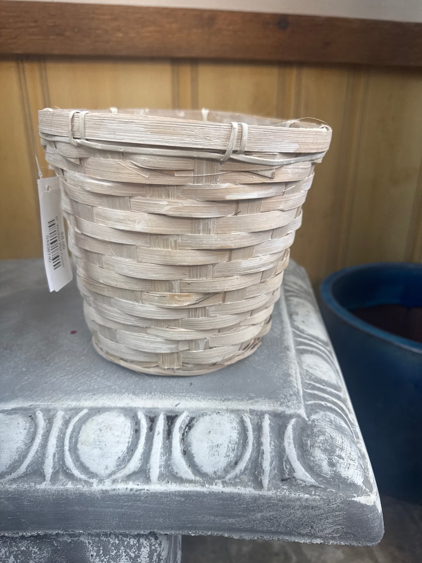 6" Wicker Pot Cover