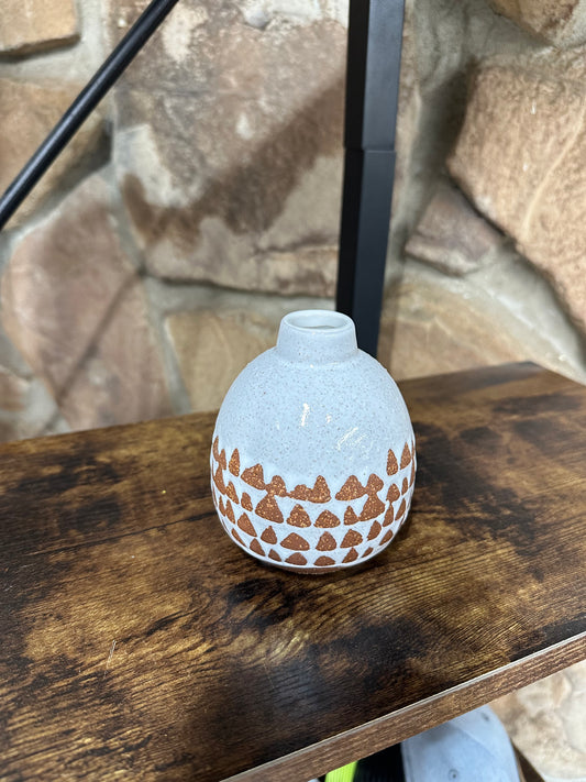 Geometric Triangle Vase- Rounded