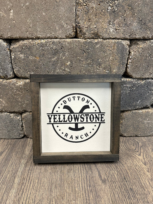 Dutton Ranch Wood Framed Sign
