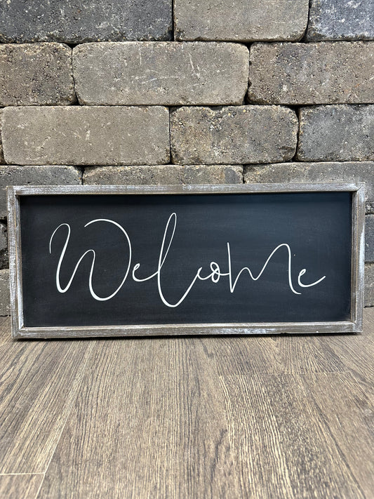 Script Welcome Sign