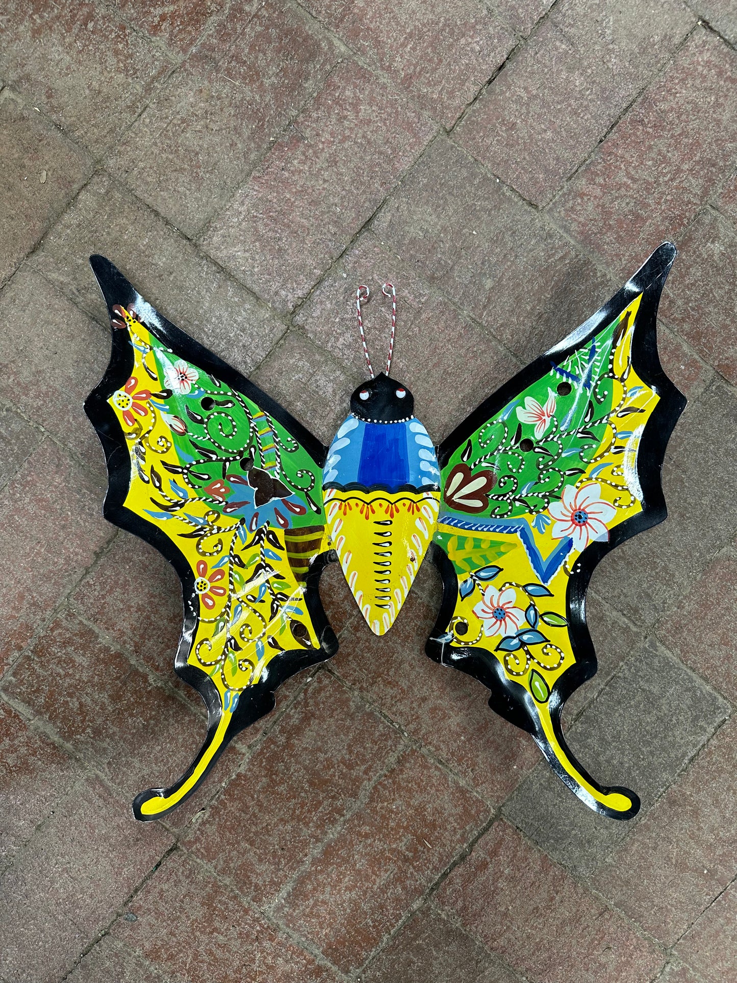 Decorated Butterfly Wall Mount