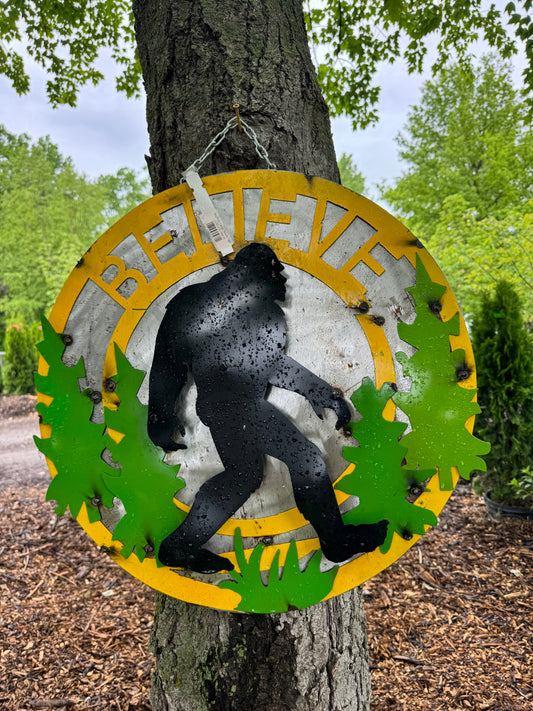 Big Foot Large Round Sign