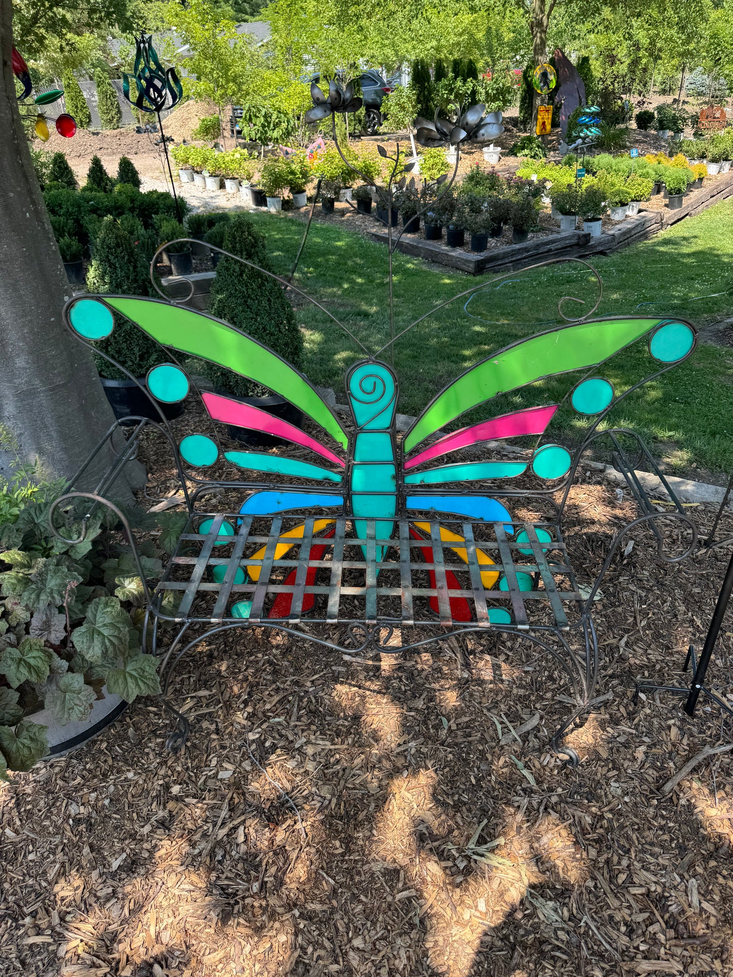Colorful Butterfly Bench