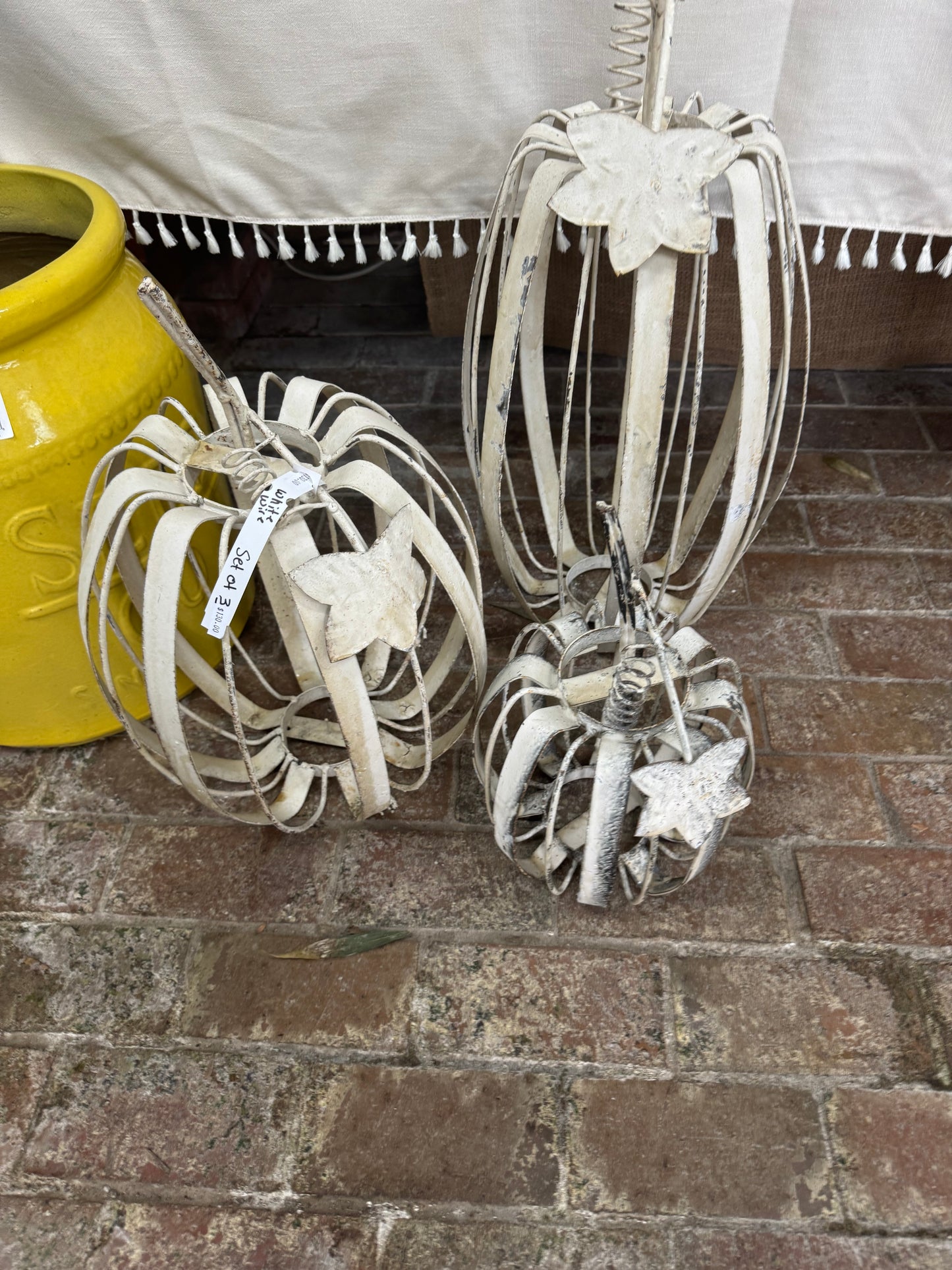 White Pumpkin Set of 3