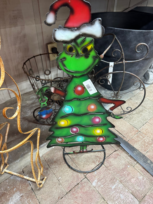 Small Grinch Tree Body Metal