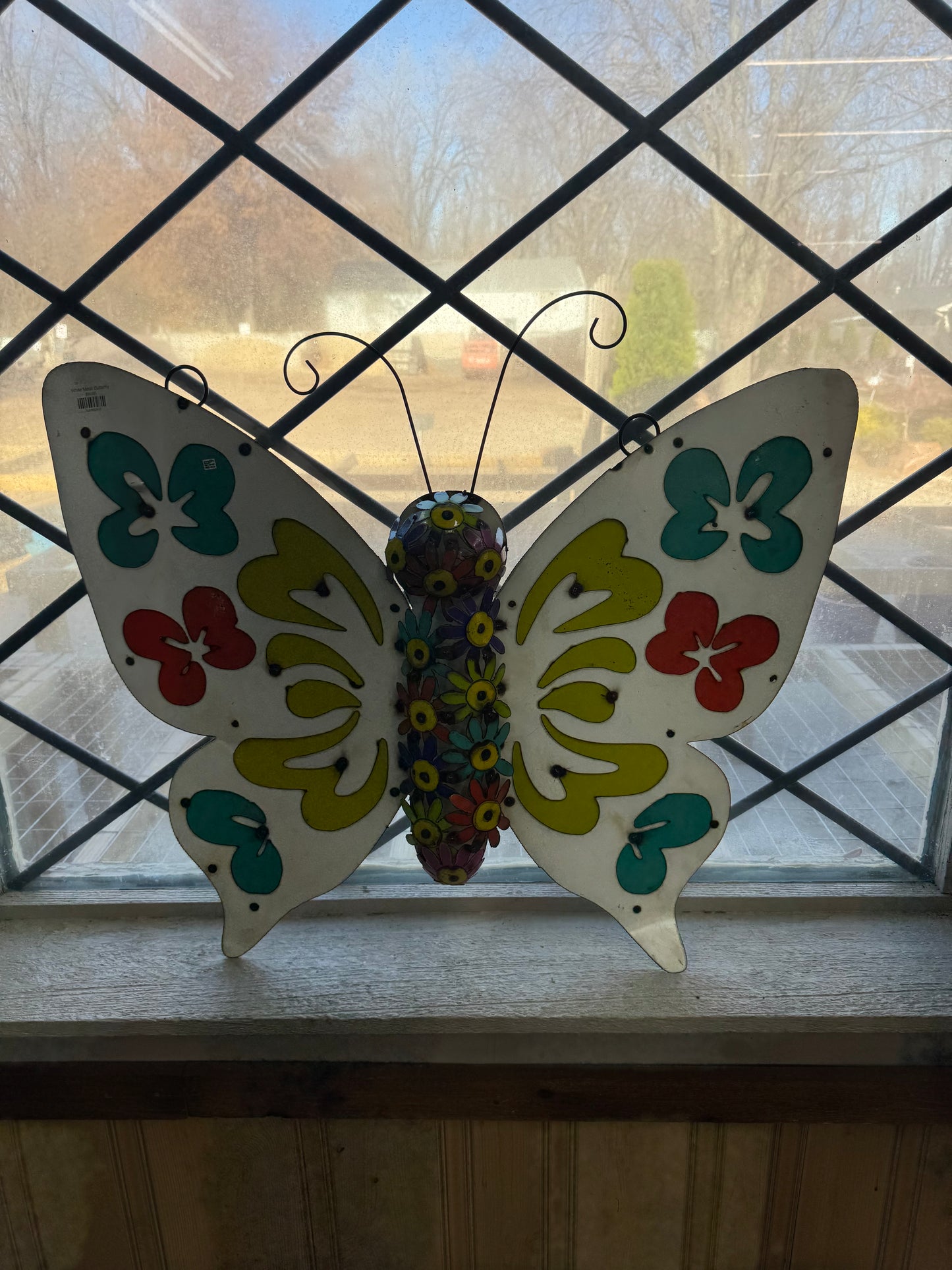 White Metal Butterfly