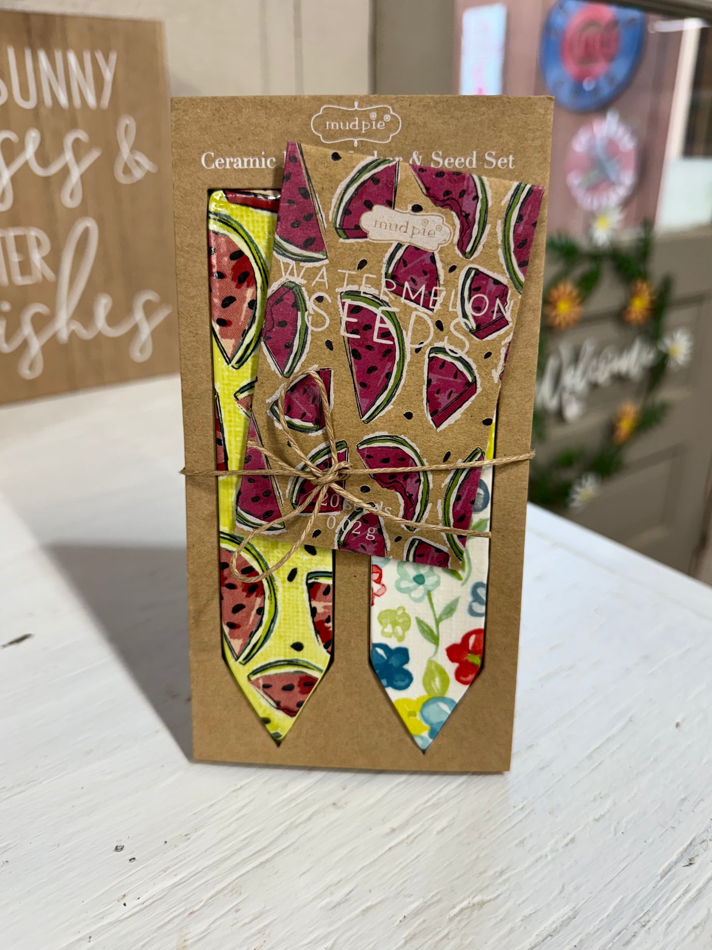 Ceramic Plant Marker & Seed Set