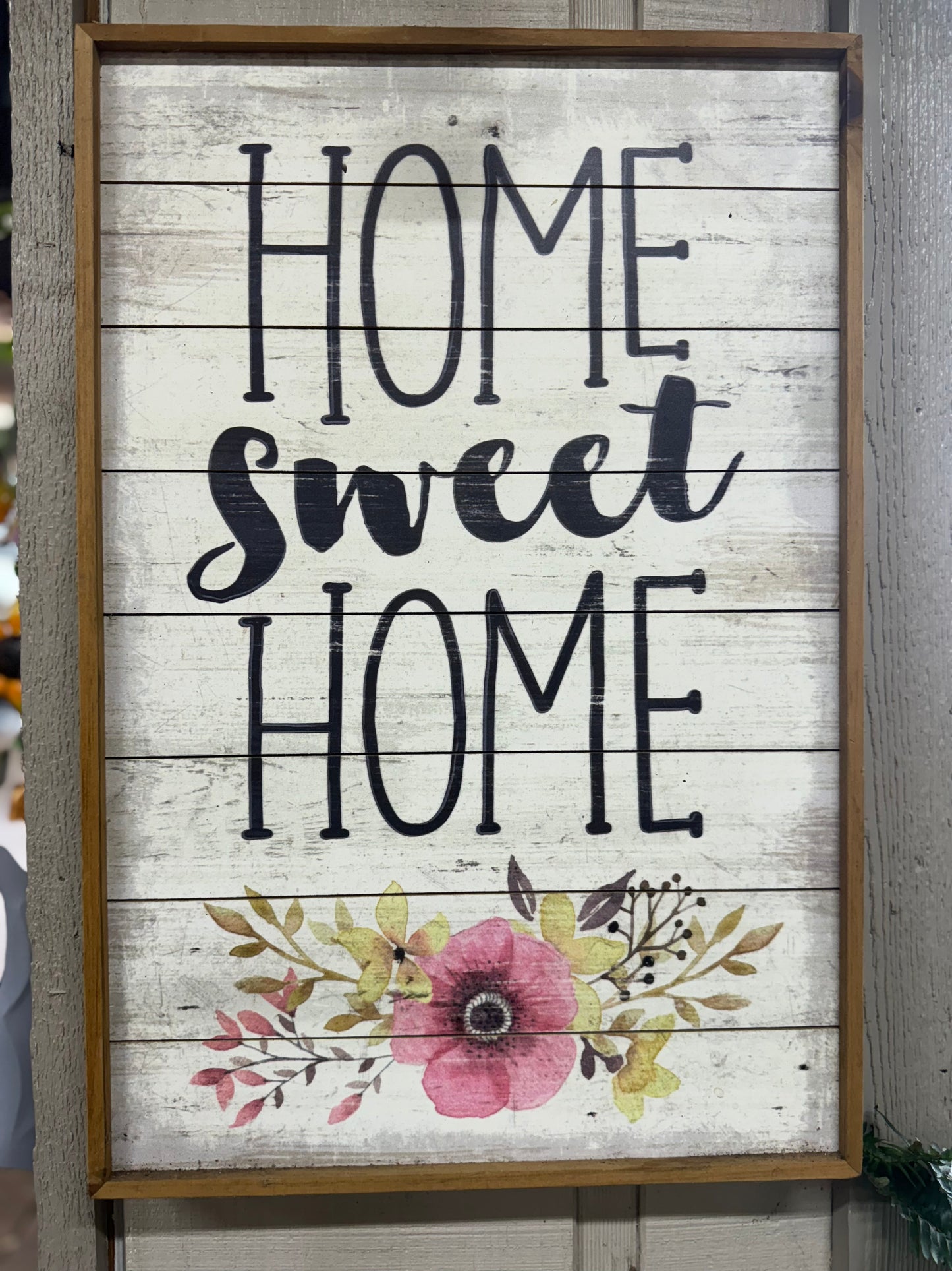 Floral Home Sweet Home Sign