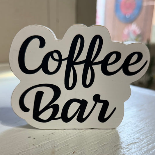 Coffee Wood Cutout Sign