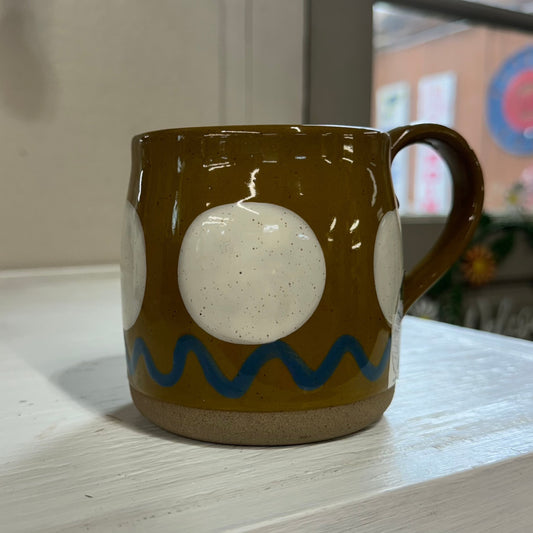 Tan Dotted Mug
