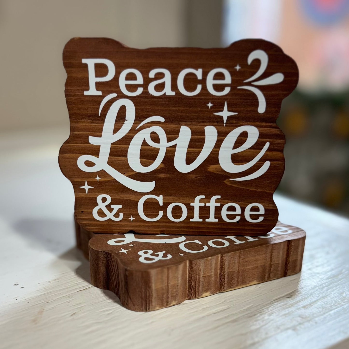 Coffee Wood Cutout Sign