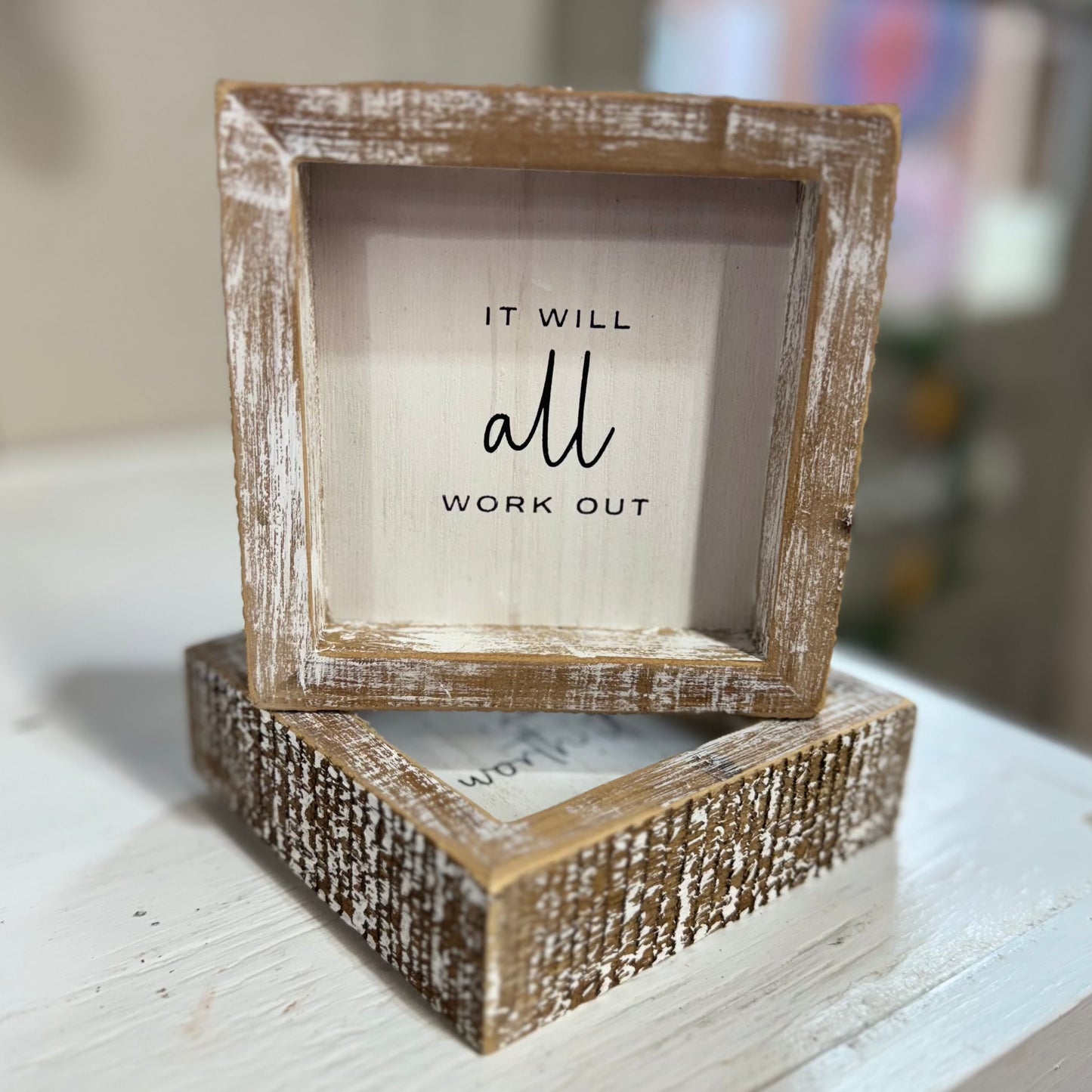 Positive Mind Set Wood Signs