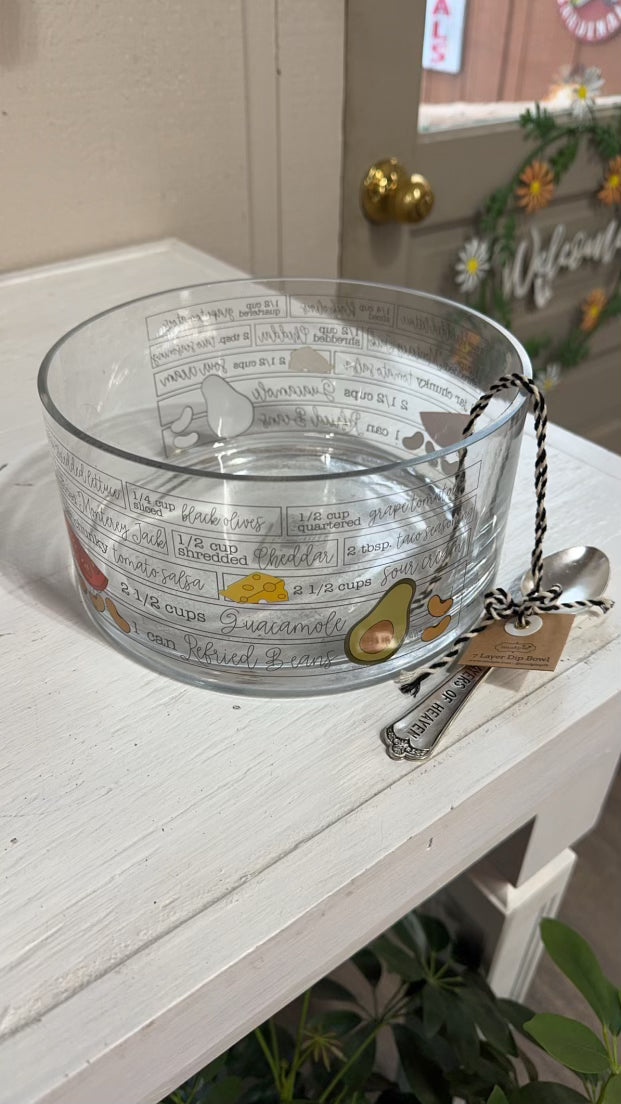 Seven Layer Dip Bowl Set