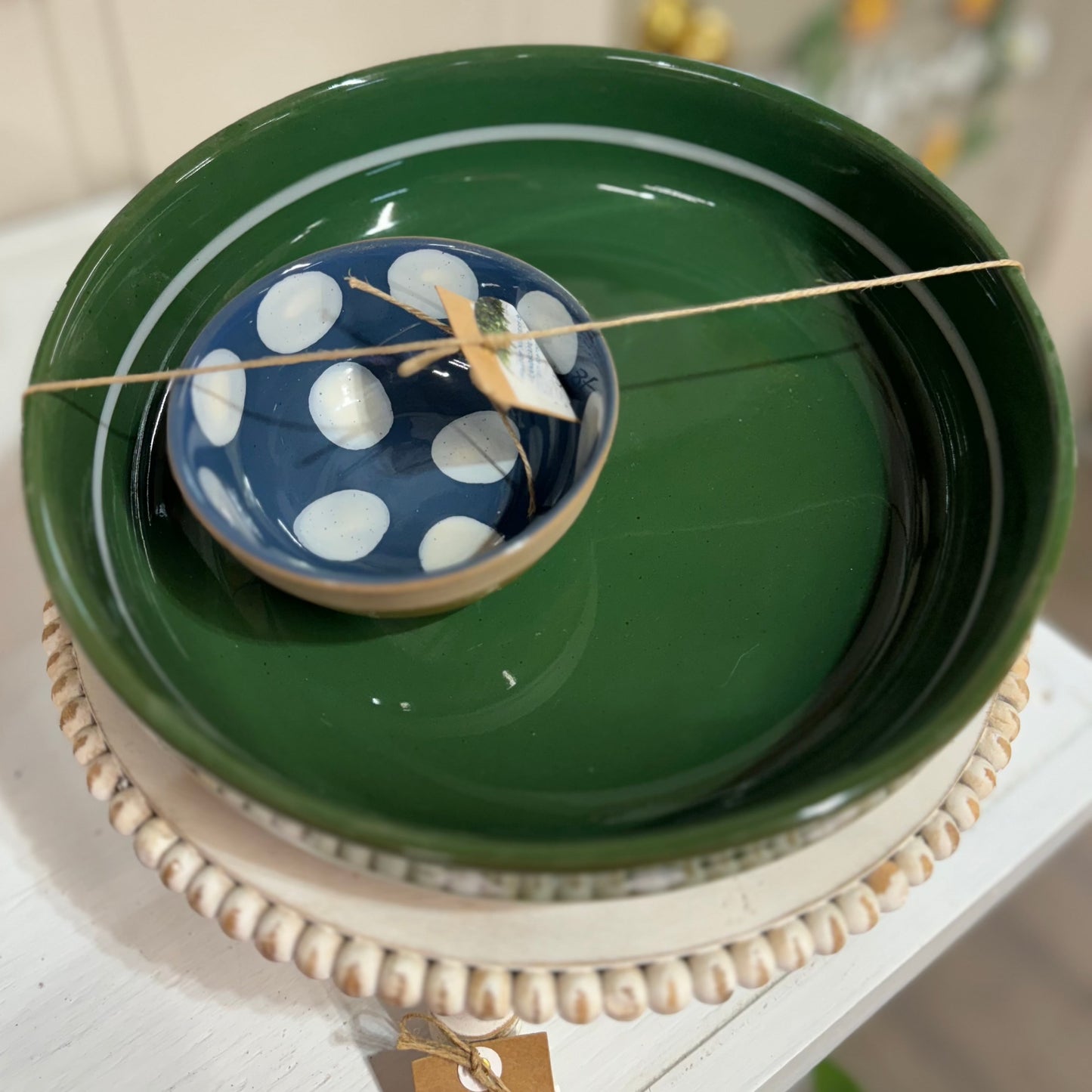 Dotted Chip 'N Dip Bowl Set