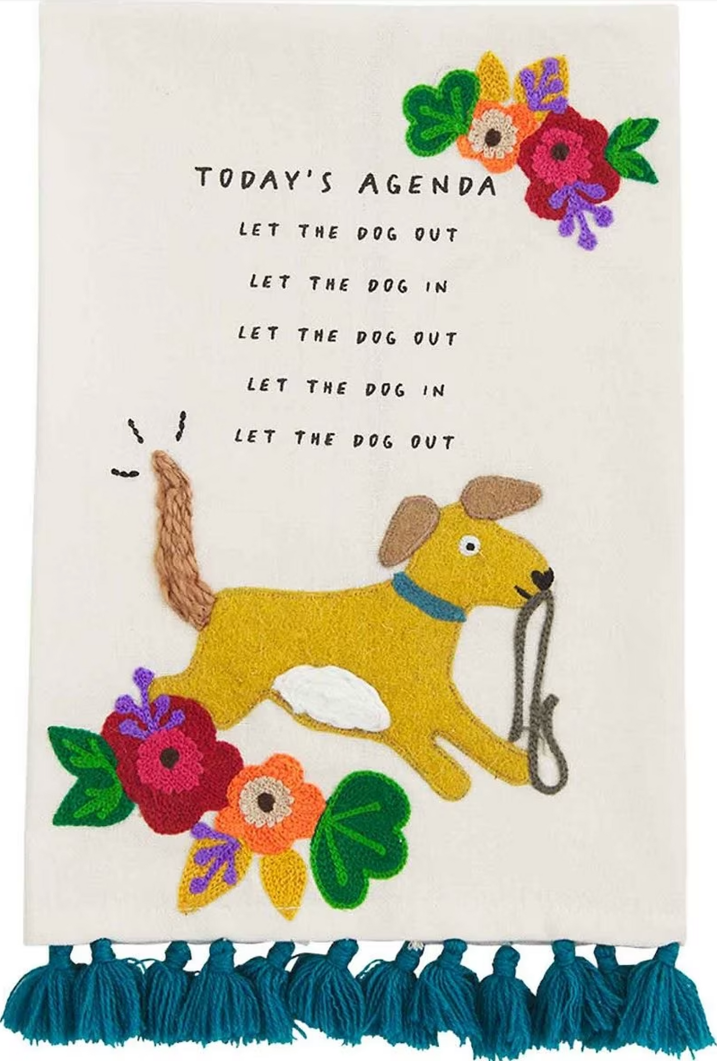 Embroidered Hand Towel- Mudpie