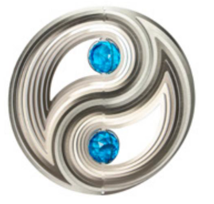 Spinfinity Crystal Yin Yang Wind Spinner
