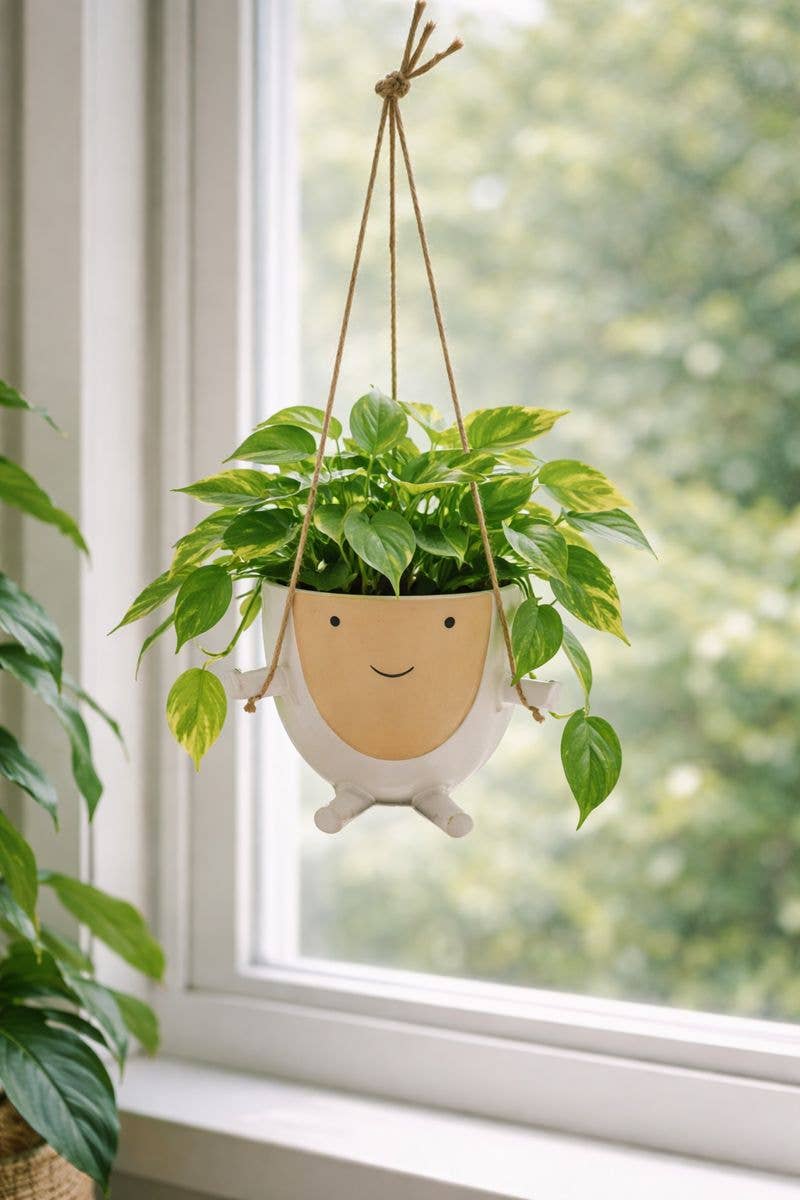 Hanging Happy Face Planter - Summer Item # 22388