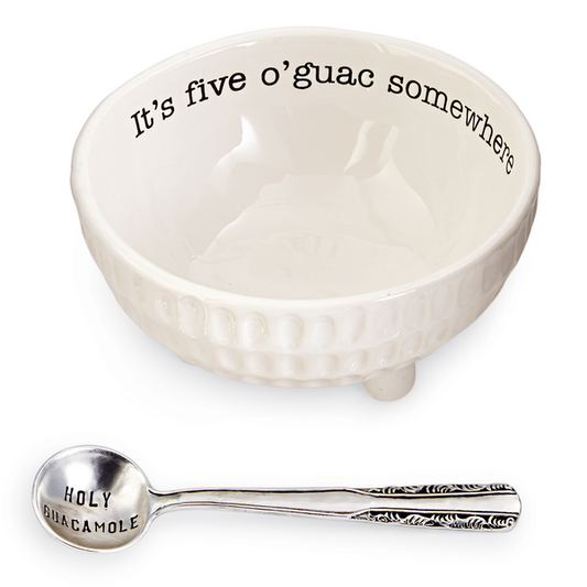 It's Five O'Guac Somewhere Dip Bowl Set
