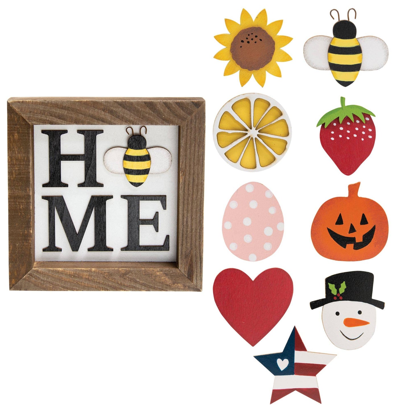 Home Magnetic Sign w/9 Magnets