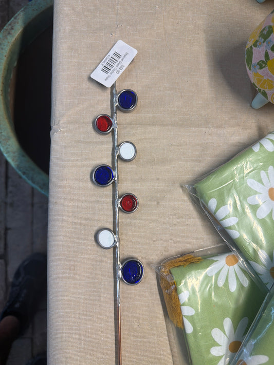 Stained Glass Circles Stake