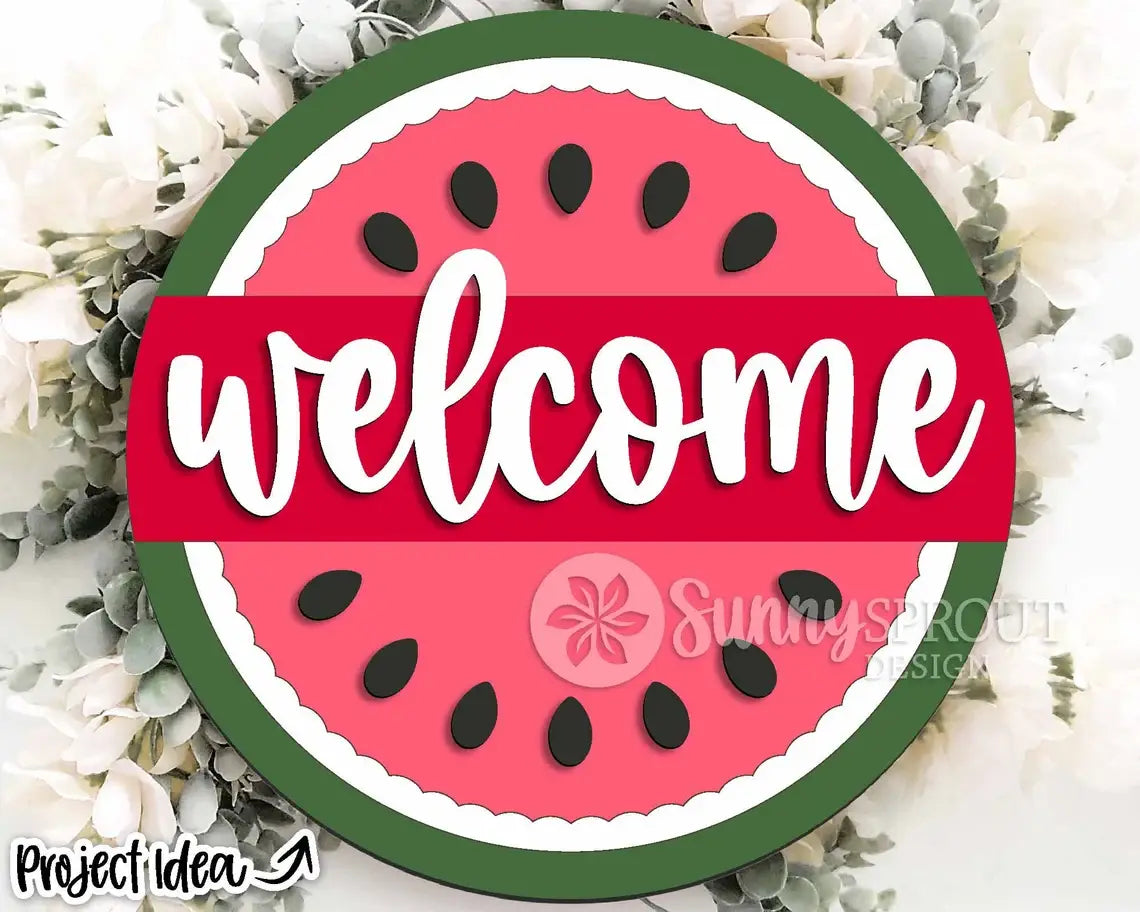 Summer- Welcome Watermelon Door Hanger DIY