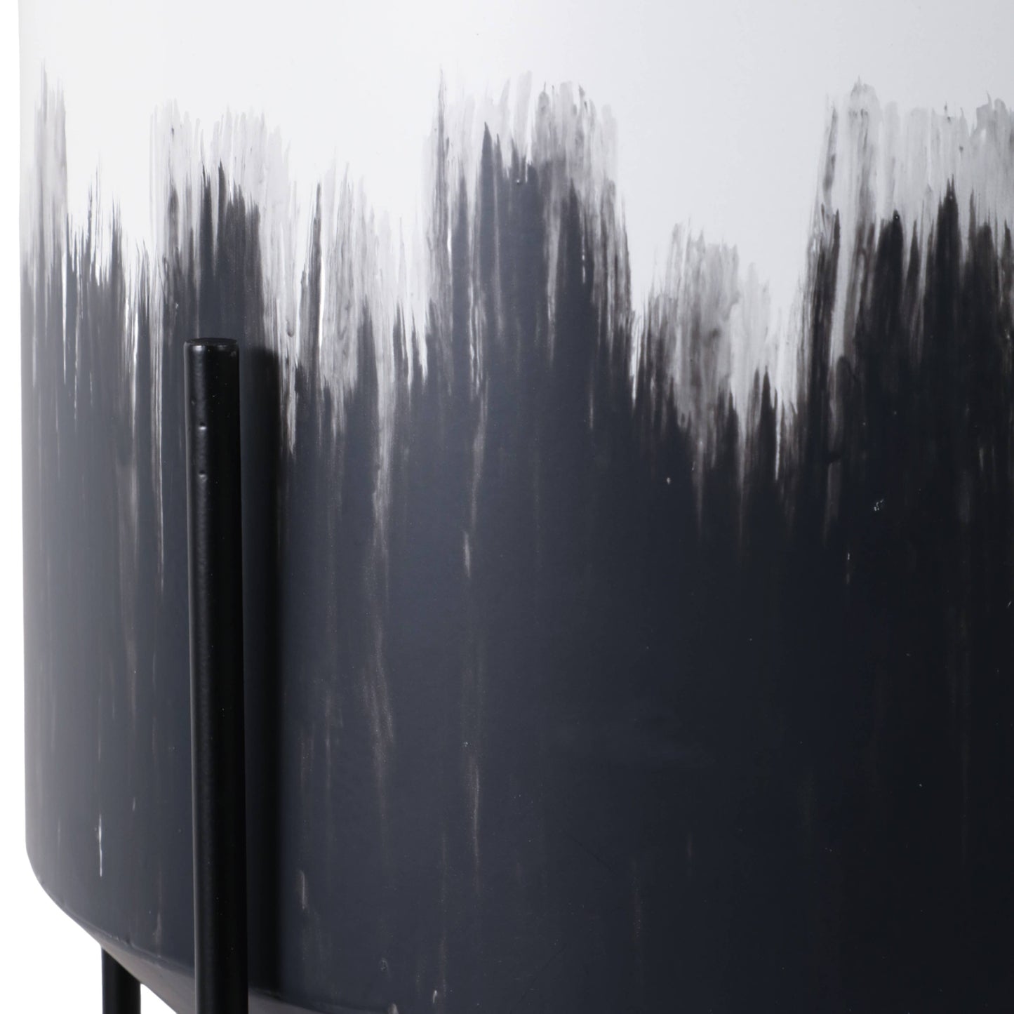 Metal Brush Stroke Stand Planters