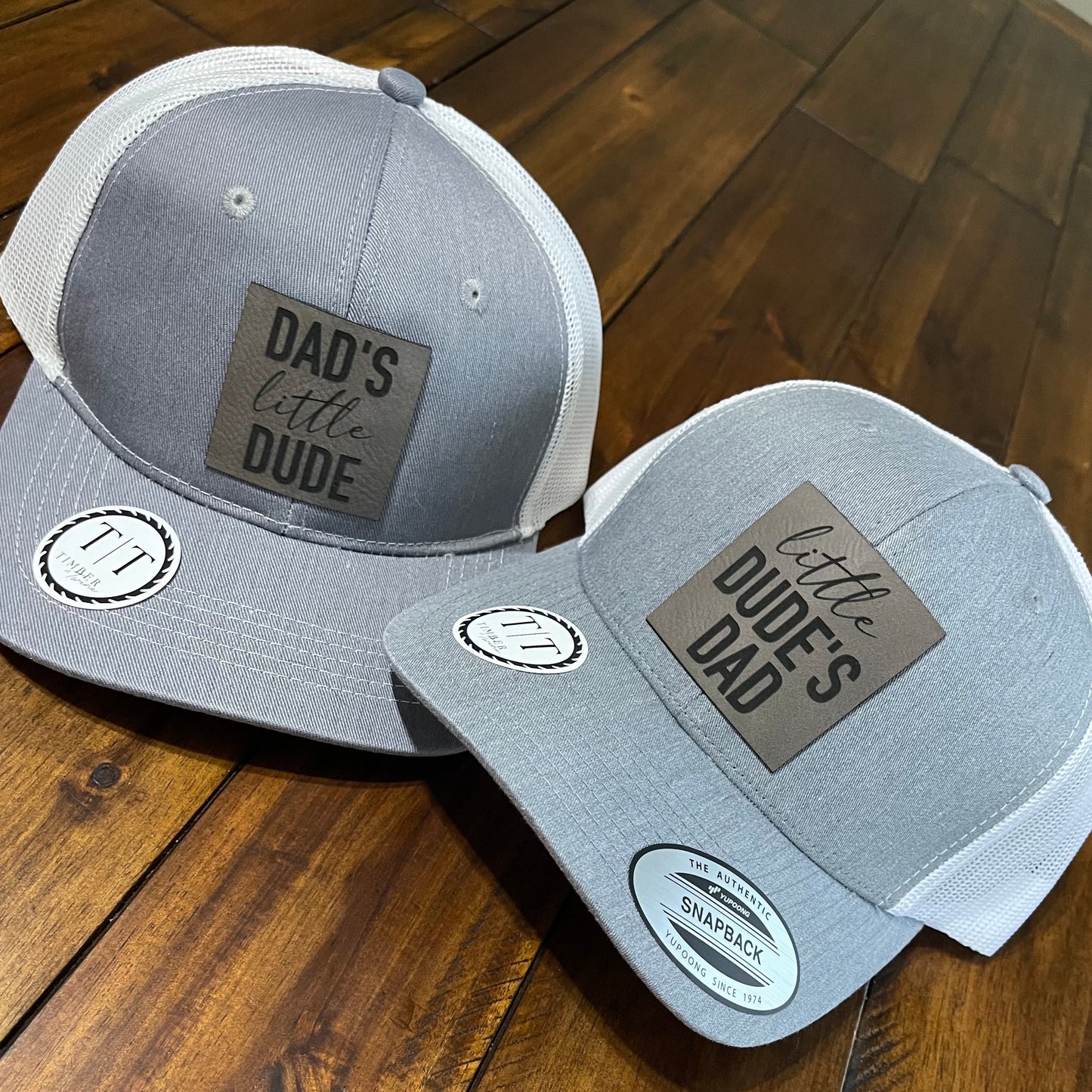 Little Dude & Little Dude's Dad Baseball Caps