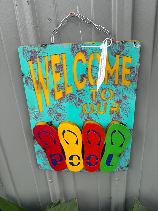 Welcome to the pool flip flops