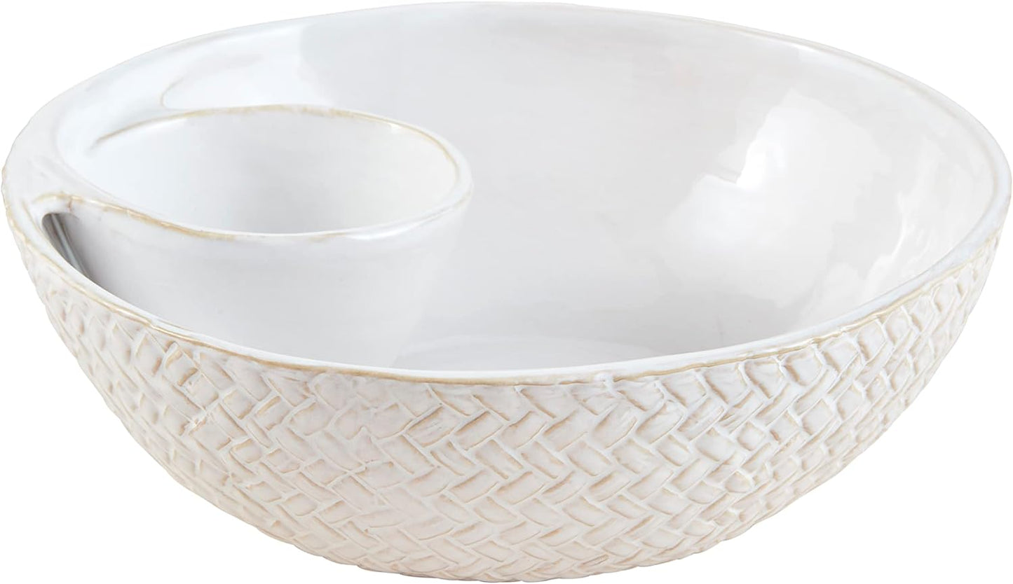 Mudpie Chip & Dip Stoneware Bowl