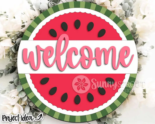 Summer- Welcome Watermelon Door Hanger DIY