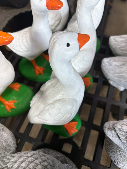 10" Desk Goose Painted