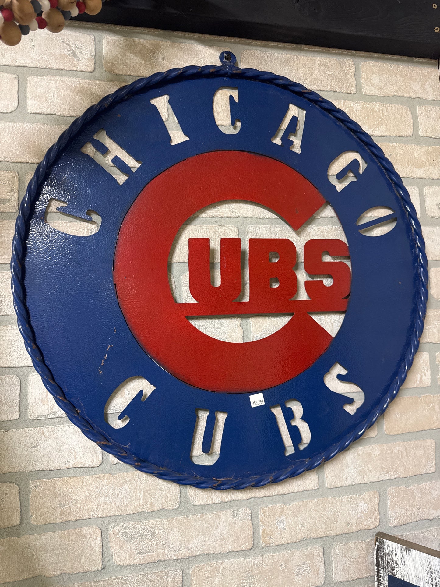 Metal Cubs Sign