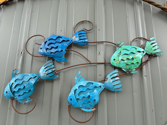 Blue School of Fish