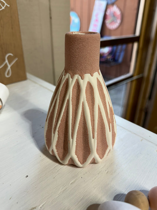 Pink Textured Vase