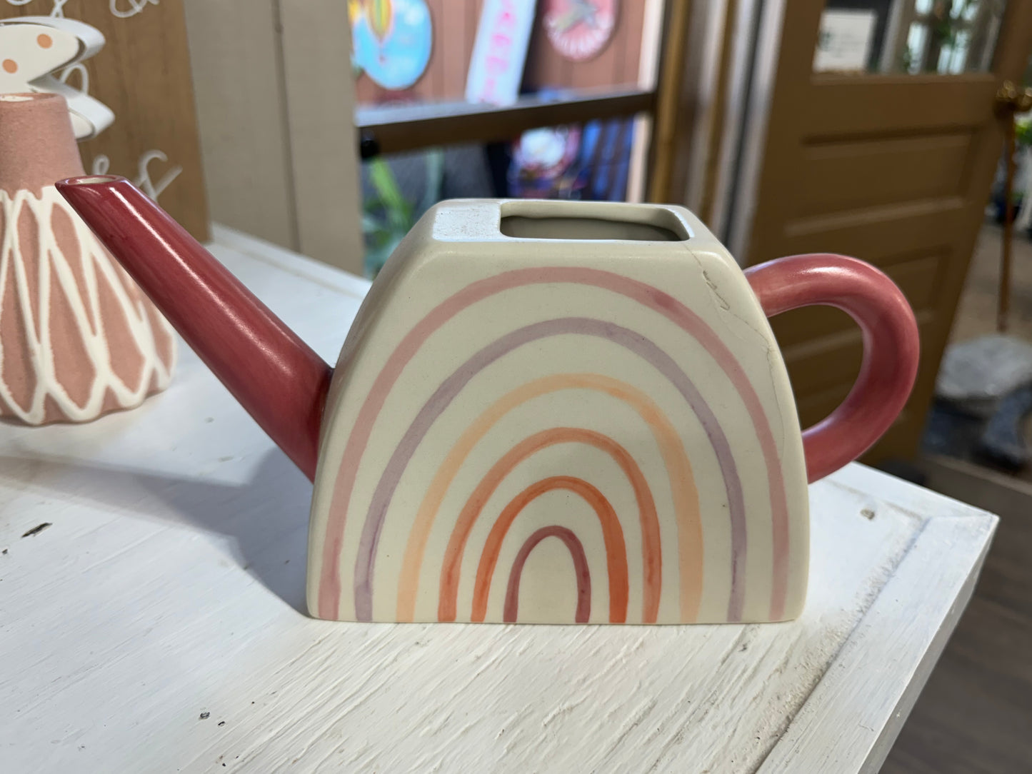 Rainbow Watering Can Vases