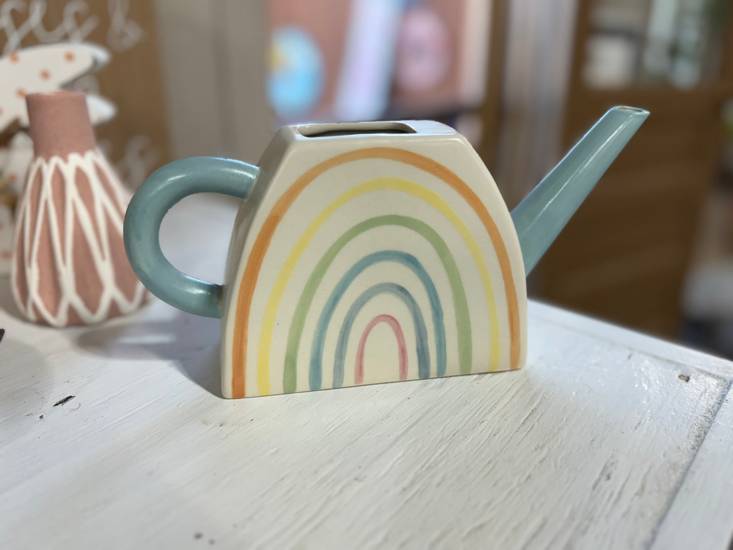 Rainbow Watering Can Vases