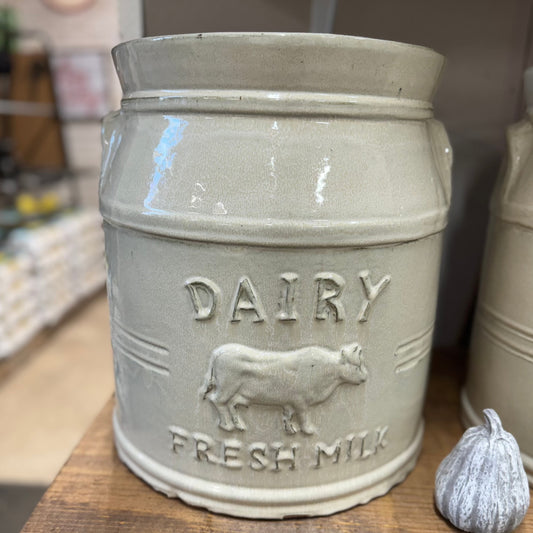 Dairy Fresh Milk Ceramic Planter