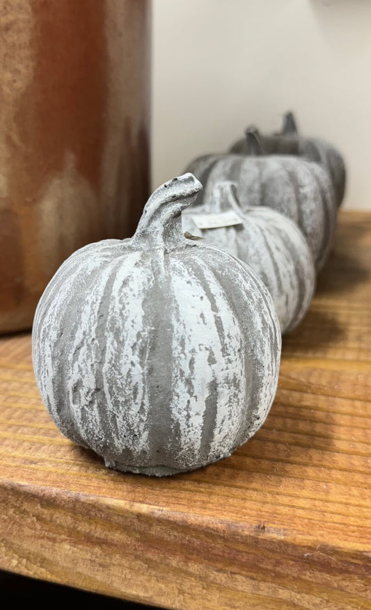 Small Concrete Pumpkin