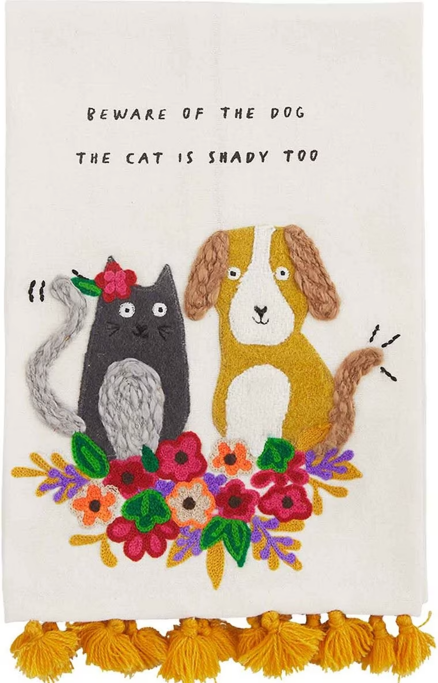 Embroidered Hand Towel- Mudpie