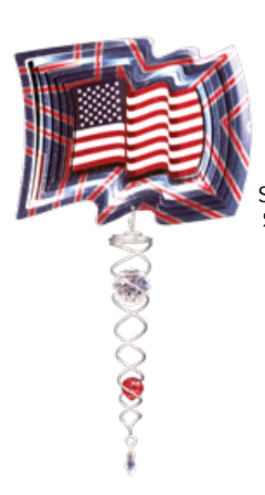 Spinfinity US Flag Wind Spinner