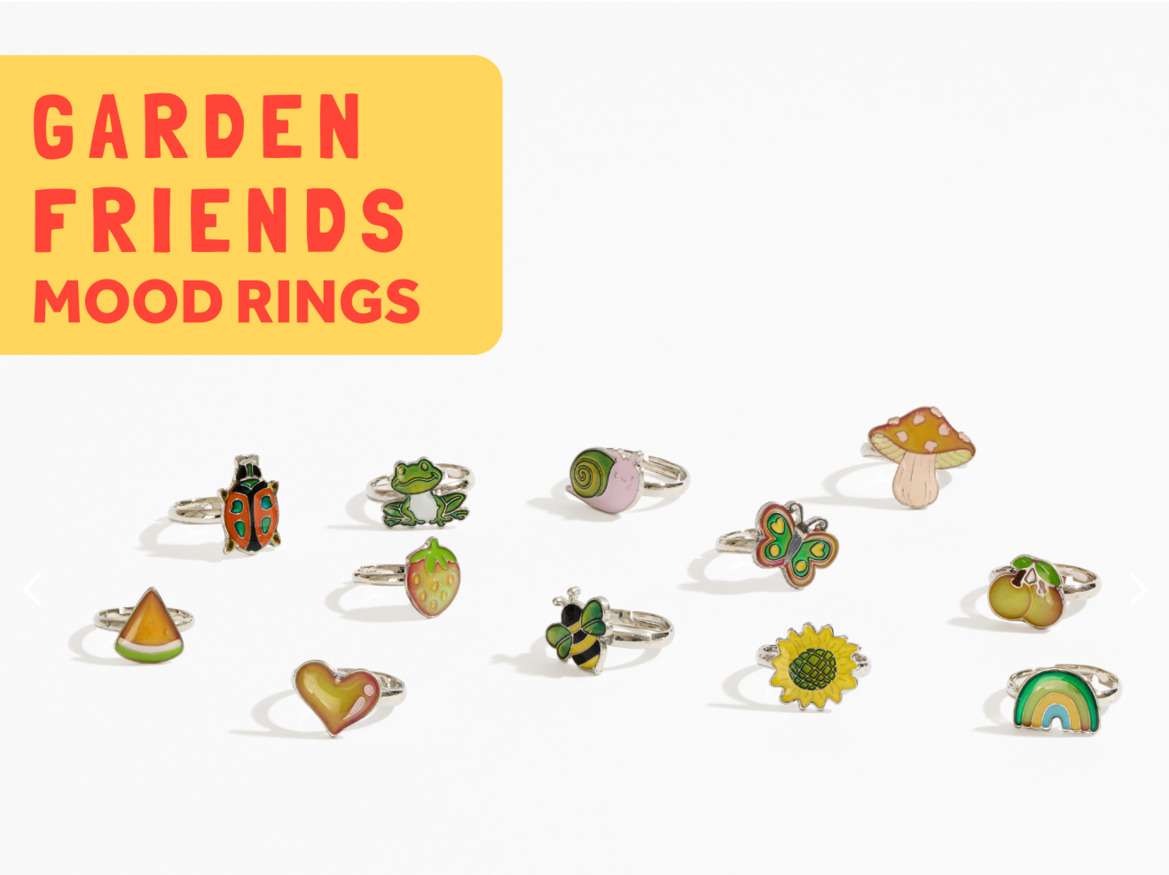 GARDEN FRIENDS MOOD RINGS
