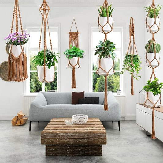 Macrame Plant Hangers- Caramel