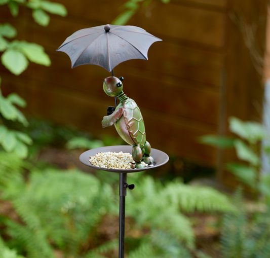 RAINY DAY TURTLE BIRD FEEDER