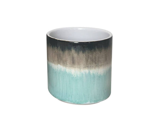 5.25" Calle Reactive Flower Pot - Turquoise